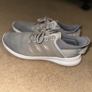 Adidas Light Gray Running Shoes